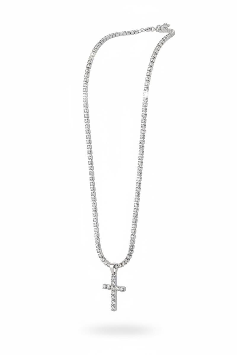 collana con croce atena